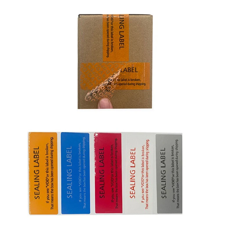 100 قطعة الضمان حماية ملصق الأمن ختم الهش ورقة العبث برهان الضمان الفراغ ملصقات للتسمية بطاقة لاصقة Guanante
