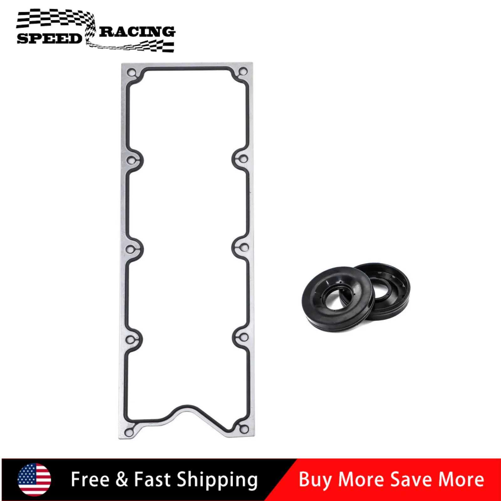 أختام مستشعر تدق المحرك من الألومنيوم ومجموعة حشيات مقلاة الوادي لـ LS1 5.3L 6.0L LS Gen III Sliver