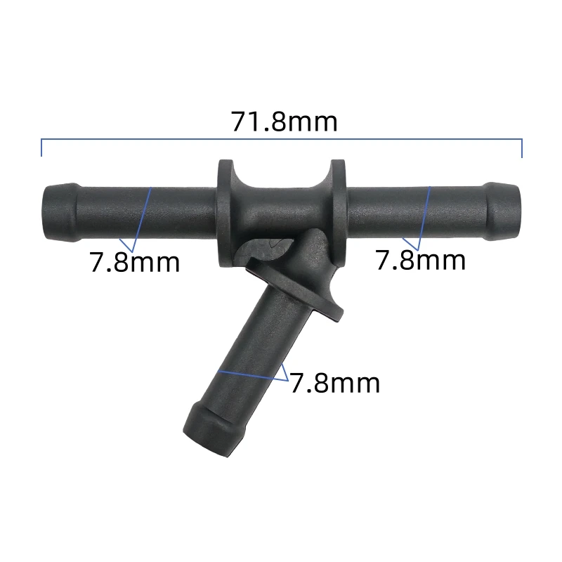 ID6 ID8 ID10 ID14 20mm plastic Tee connector general Fuel line quick connector Y type connector 2pcs a lot