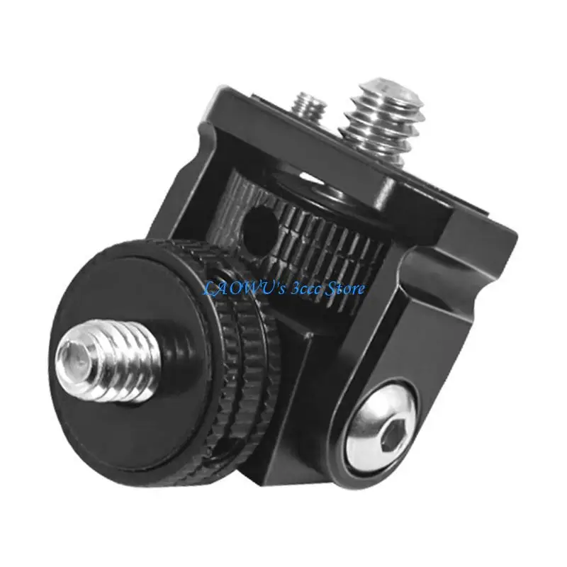 

Y8AD Cold Shoe Mount Adapter 1/4 Quick Release 360 Swivels Camera Tripods for Mic Light Monitors Holder Bracket Accessories