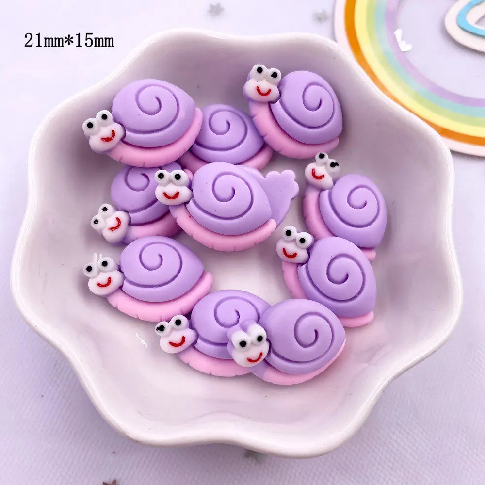Bunte Harz Mini Biene Schnecke Schwalbe Libelle Flatback Cabochon Scrapbook 20PCS DIY Zubehör Dekor Figur Haar Zubehör – Detail 5