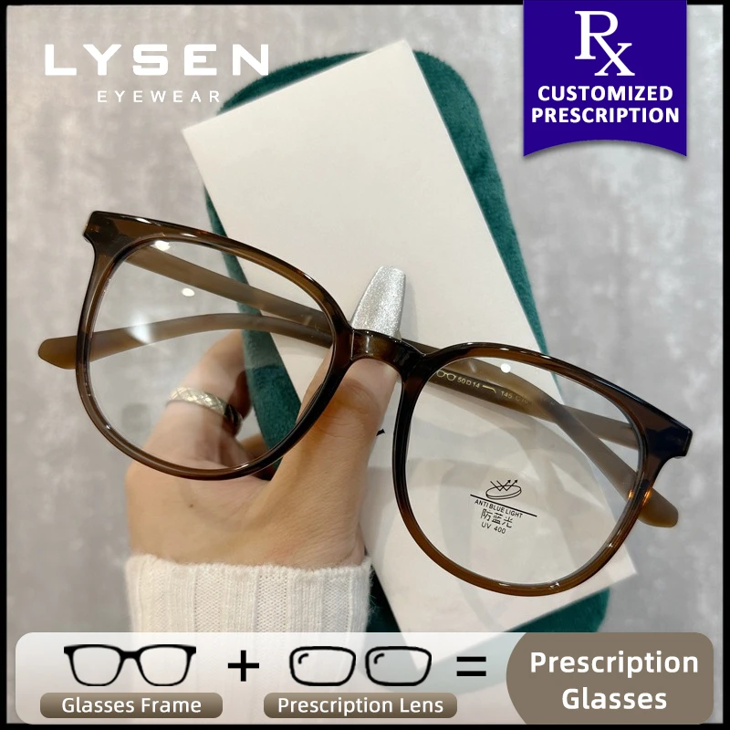 

LYSEN Fashion Square Women Photochromic Prescription Glasses Myopia Anti Blue Light Computer Glasses Progressive Reading Eyewear