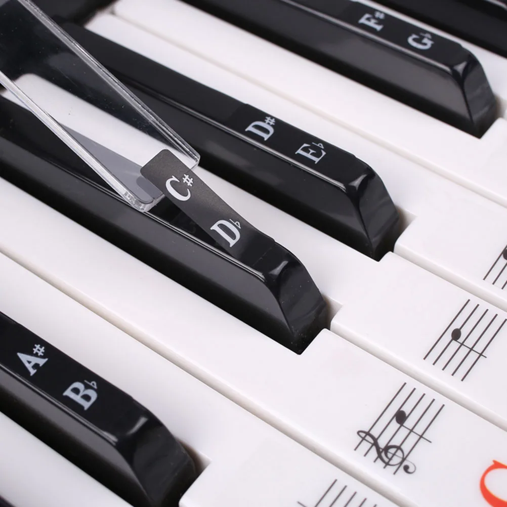 

Electronic Piano Stickers Keyboard Accessories Detachable Note Guide Simple Beginner Decal Safe Material Long Use No Residue