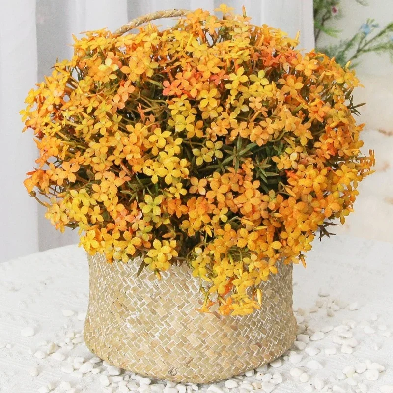4/5 Stück Simulationsblumen Kunststoff-Gypsophila-Bouquet Einkaufszentrum-Dekoration Künstliches Gras Künstliche Grüne Liebesblume – Detail 3