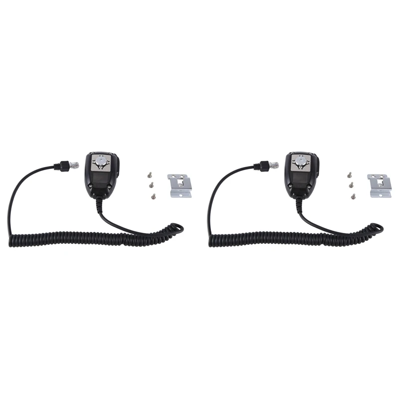 2X Remote Speaker Microphone For HYTERA HYT TM600 TM800 TM-800 TM-610 TM-600 TM-800M TM-628 Mobile Radio PTT Mic