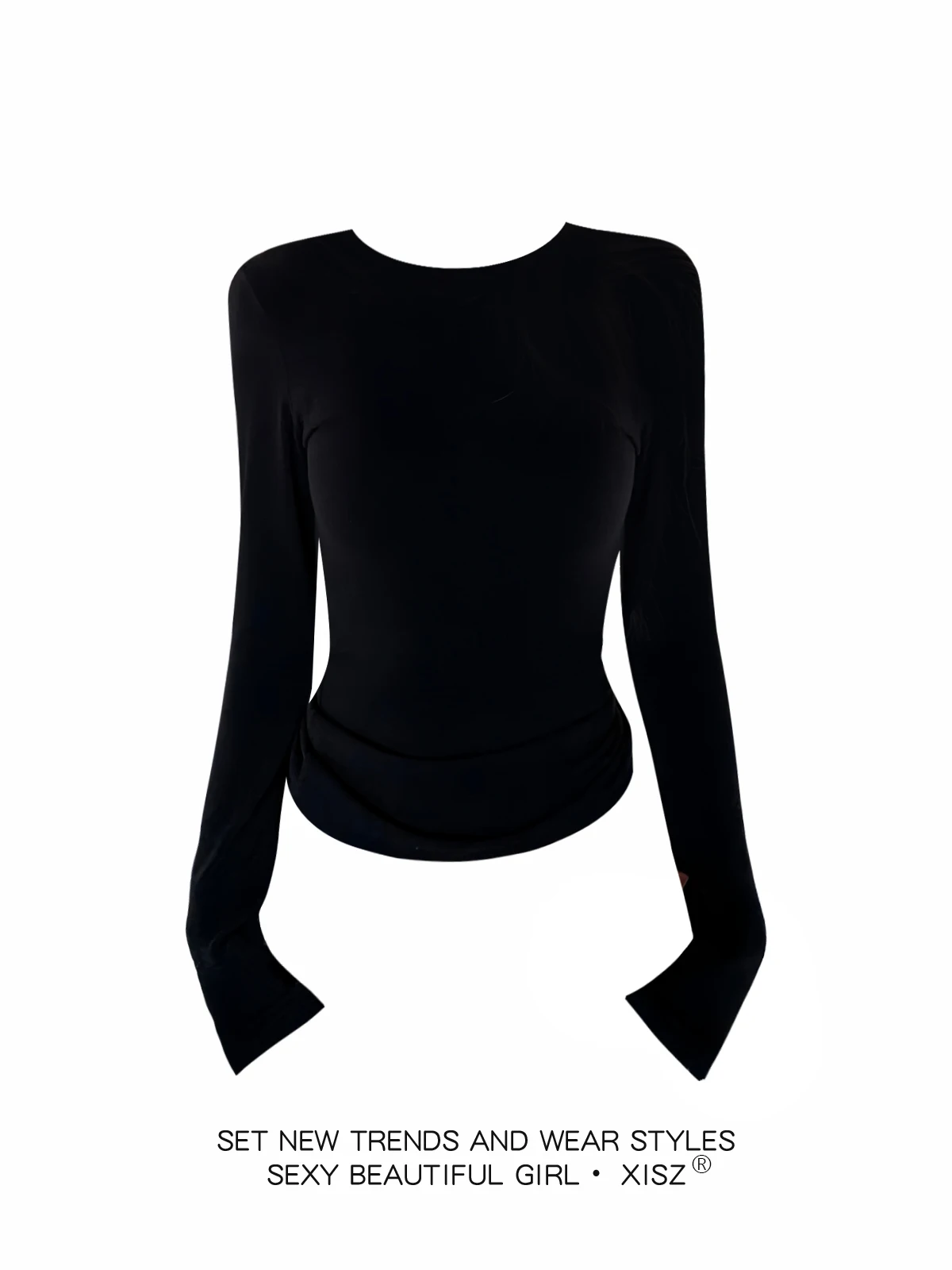 Женская черная готическая футб – обзор и цена Turtleneck Knit 90S