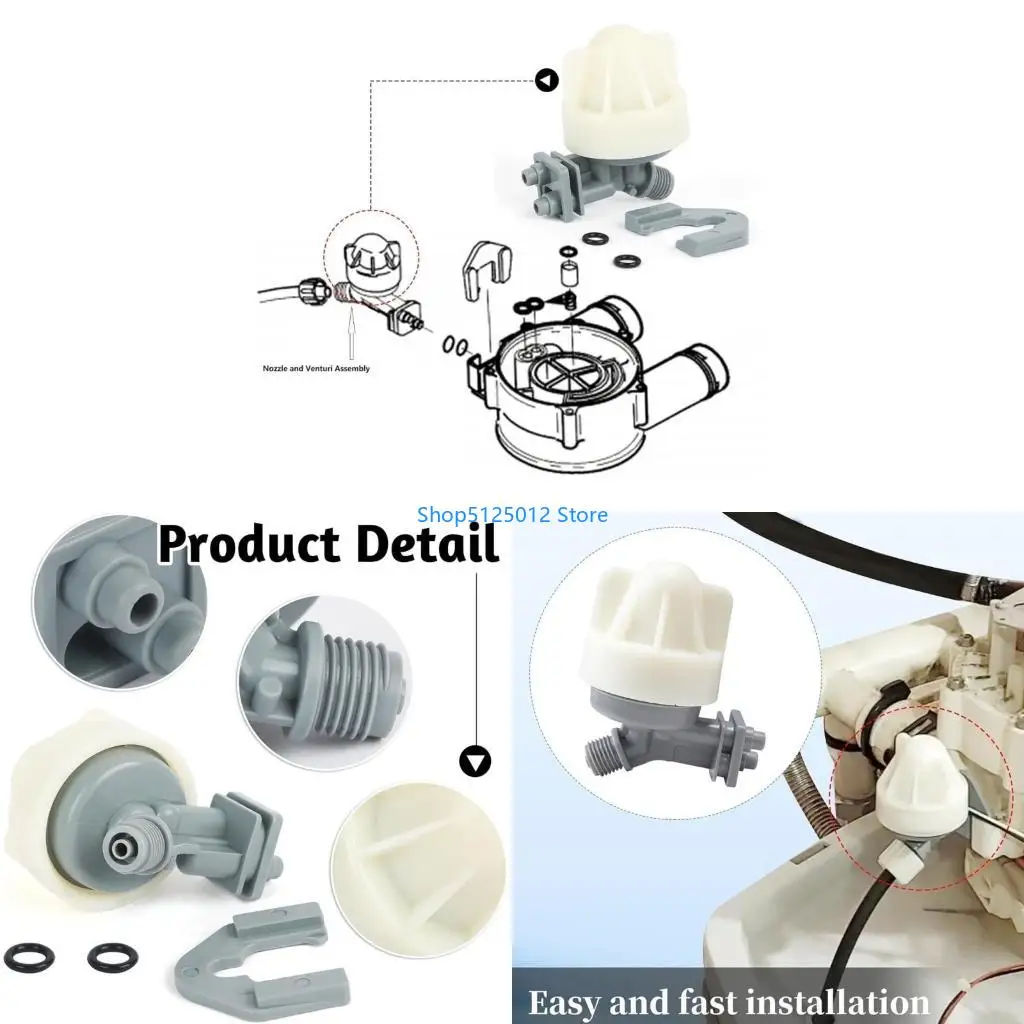 G8TC Household Water Softener Nozzle and Venturis Assembly 7187065 Replacement