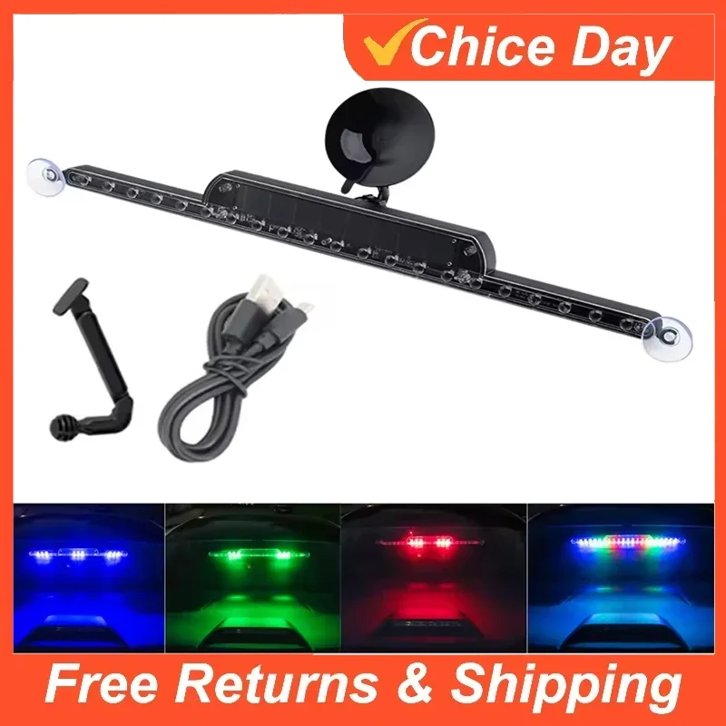 

Светодиодный стробоскоп для полиции, сигнальная лампа на солнечной батарее, RGB, автомобильный противотуманный фонарь, сигнальный маяк для парковки, аварийное освещение Amag