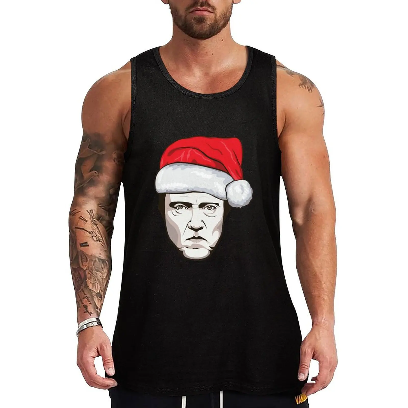 People Call Me Christopher Walken movie Christmas Tank Top Abstract Graphic Tank Top Art Print Sleeveless