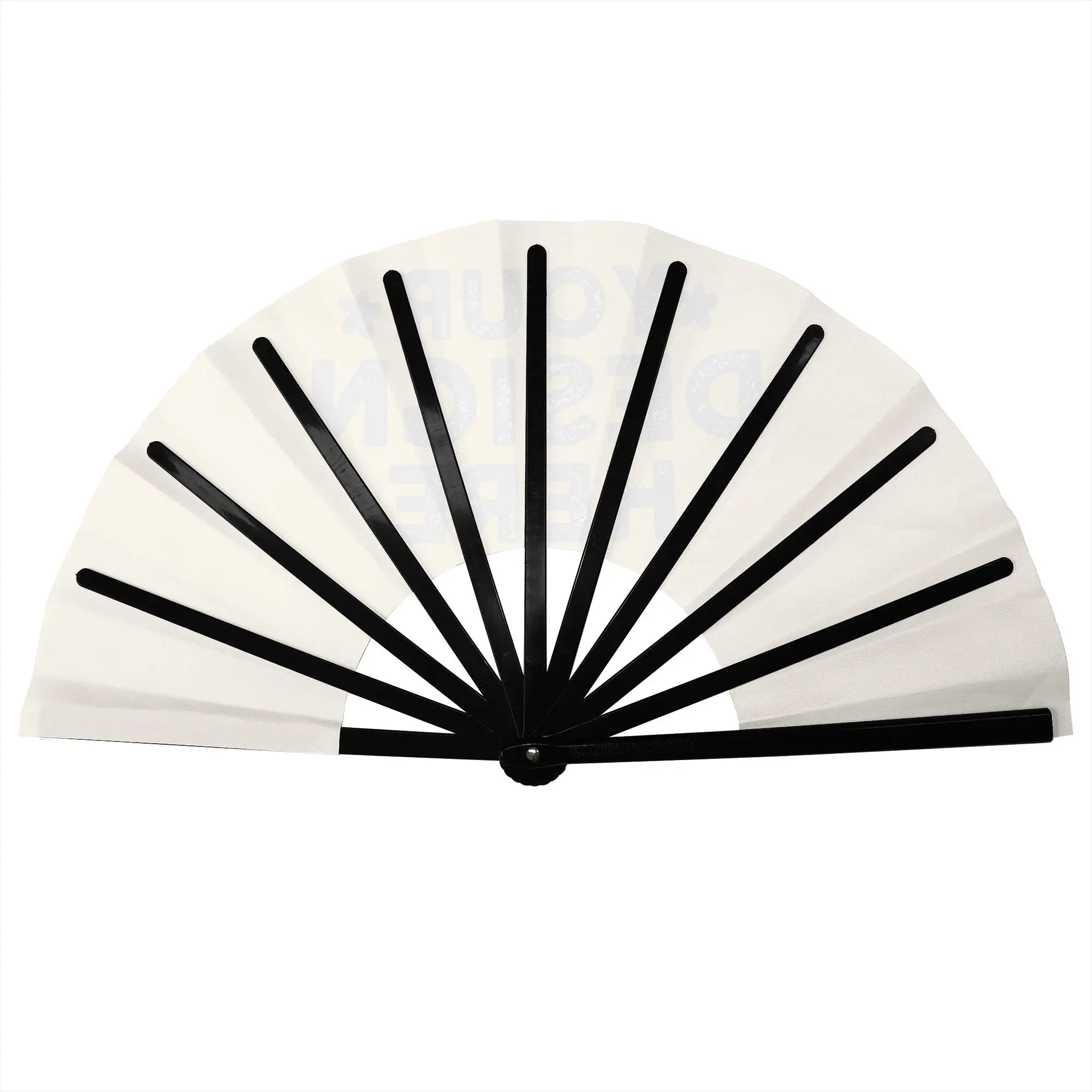 Custom Your Design Stylish Hand Fan Unisex  Printed Polyester Fan Trendy Costume Prop Folding Fans For Sports Events  Gift