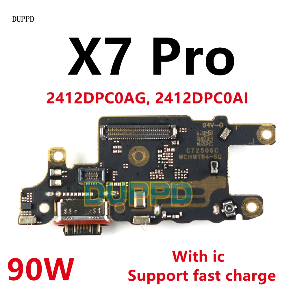 USB Charging Port Dock Board Connector Main Motherboard SIM Card Slot Socket Flex Cable For Xiaomi Poco X7 Pro 5G Charging Flex