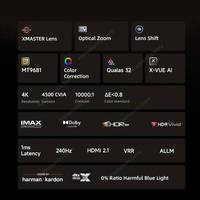 XGIMI 4K Triple Color Laser Projector RS 20 Ultra Max Lens Shift Optical Zoom 3D Beamer Video Home Theater Cinema Dolby Vision