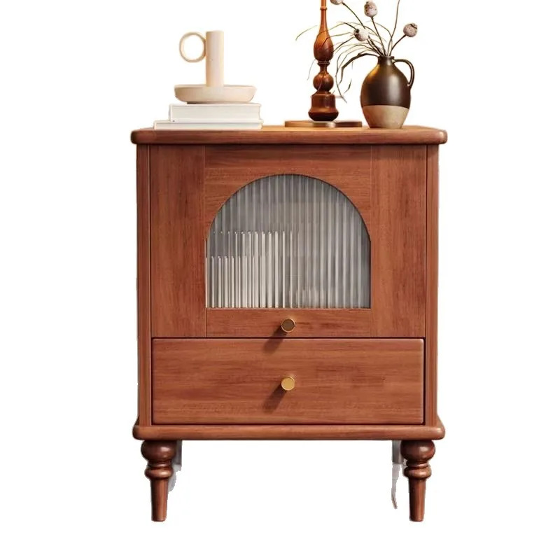 

Medieval style, solid wood bedside table, modern locker