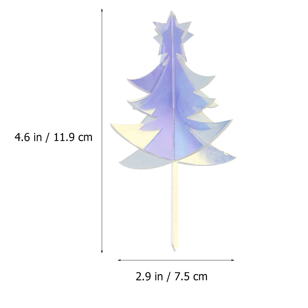 

Christmas Tree Insert Cake Topper Party Supplies Xmas Decor Themed Toppers Ornament Picks Festival