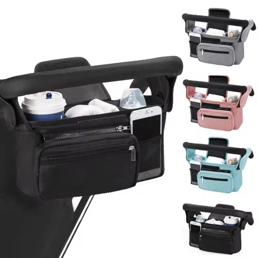 

Large Capacity Stroller Organizer Bags Oxford Cloth Multi Pocket Baby Stroller Storage Bag Phone Mummy Pram Diaper Nappy Bags