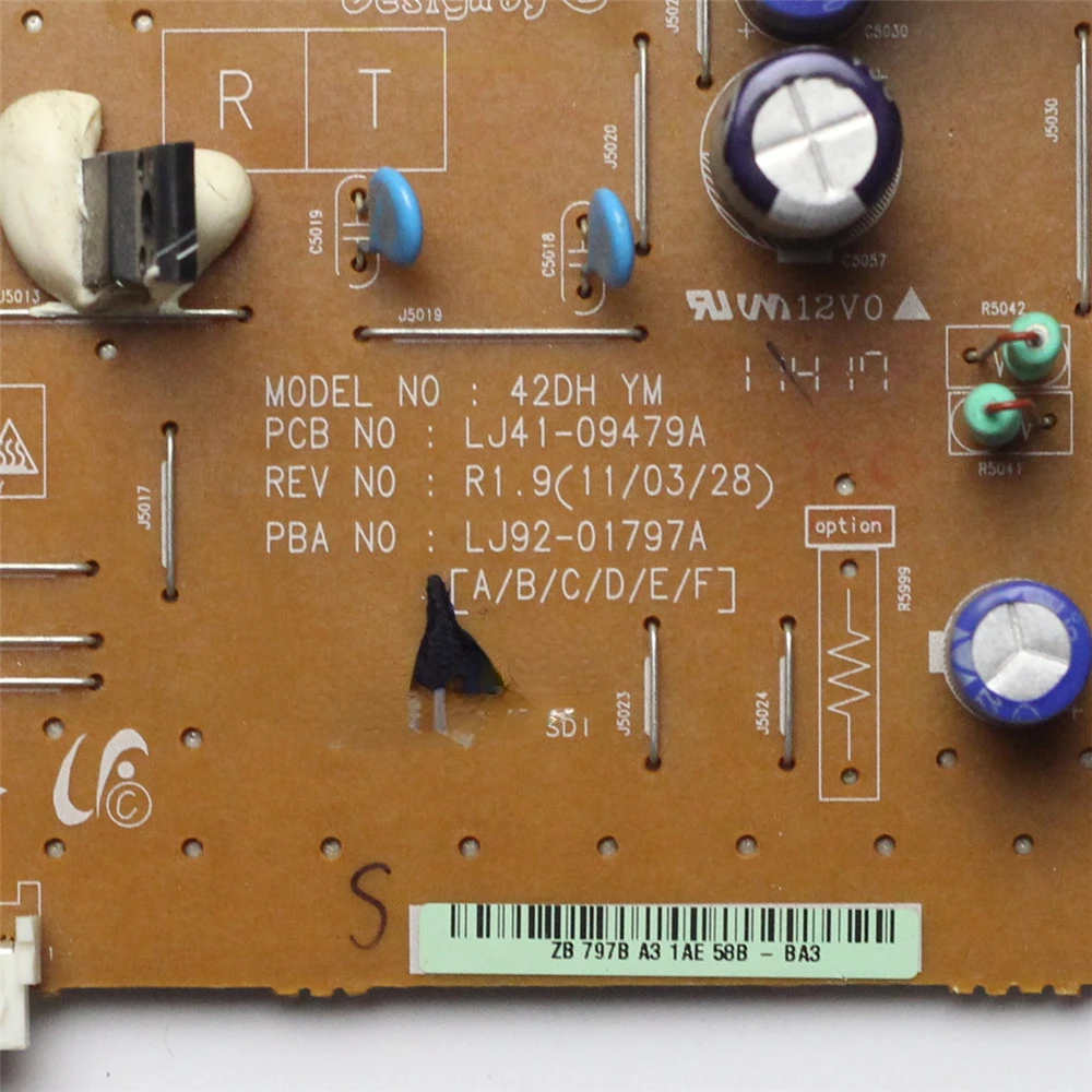 Plasma Board LJ41-09479A LJ92-01797A 42DH YM for TV Plasma Y Board 42DH YM REV1.7 REV1.9 ...etc. Power Supply Card