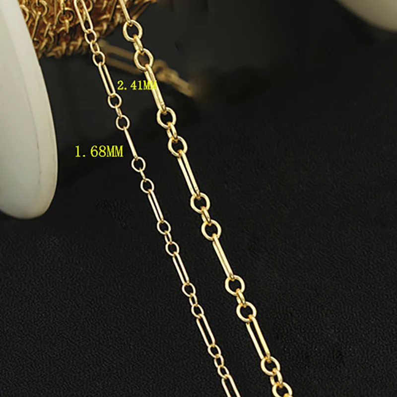 14K Gold Filled Figaro 3+1 Links Loose Unfinished Chain Necklace Gold jewelry Minimalist Gold Filled Chain DIY Jewelry