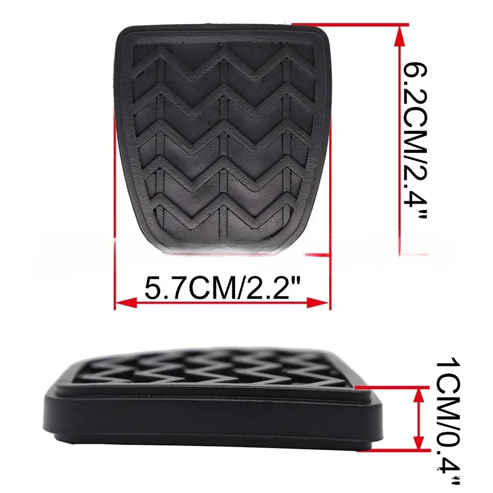 For Toyota Camry XV30 XV40 Corolla E120 E130 Yaris XP10 FJ Cruiser RAV4 XA20 Scion Rubber Brake Clutch Foot Pedal Pad Cover 2PCS