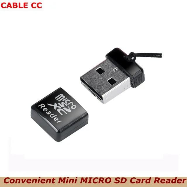 USB 2.0 do Micro SD T-Flash TF M2 czytnik kart pamięci do telefonów komórkowych i tabletów czarny mini rozmiar najlepsza jakość