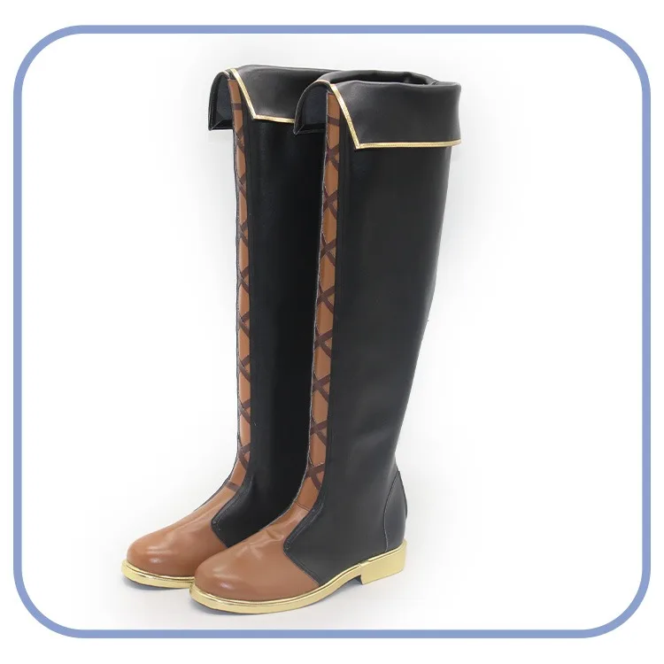 Anime Bangdream Umiri Yahata Cosplay Shoes Timoris Cosplay Props PU Leather Shoes Anime Accessories Halloween Boots Custom Made