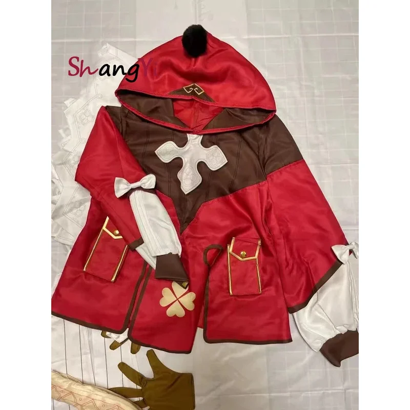 Genshin Impact Klee костюмы для косплея полный комплект genshin Impact Klee рюкзак парик костюм на Хэллоуин для детей, взрослых, женщин, одежда для девочек