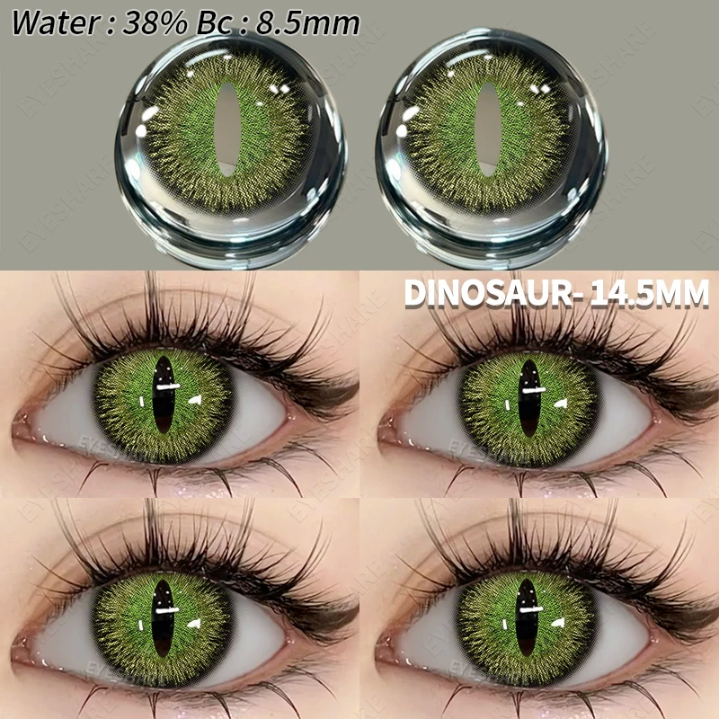 EYESHARE Halloween Color Contact Lenses 1pair Cute Anime Cosplay Contact Lenses Blue Eyes Contact Lenses Yellow Colored Contacts