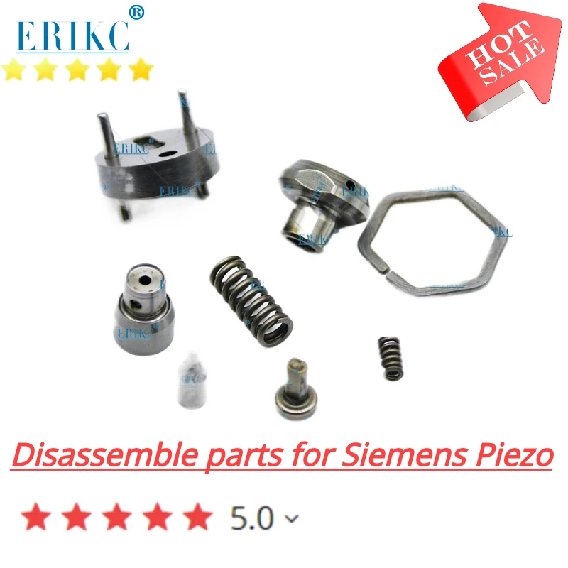 

ERIKC Fuel Common Rail Pizeo Injector Repair Kits E1023600 Spare Parts Control Valve Shims Spring For Siemens Pizeo Injection