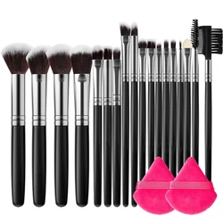 8-18PCS Makeup Brush Kit Face Professional Makeup Brushes Eyeshadow Triangle Powder Puff Blush Foundation Blending Beauty Tools