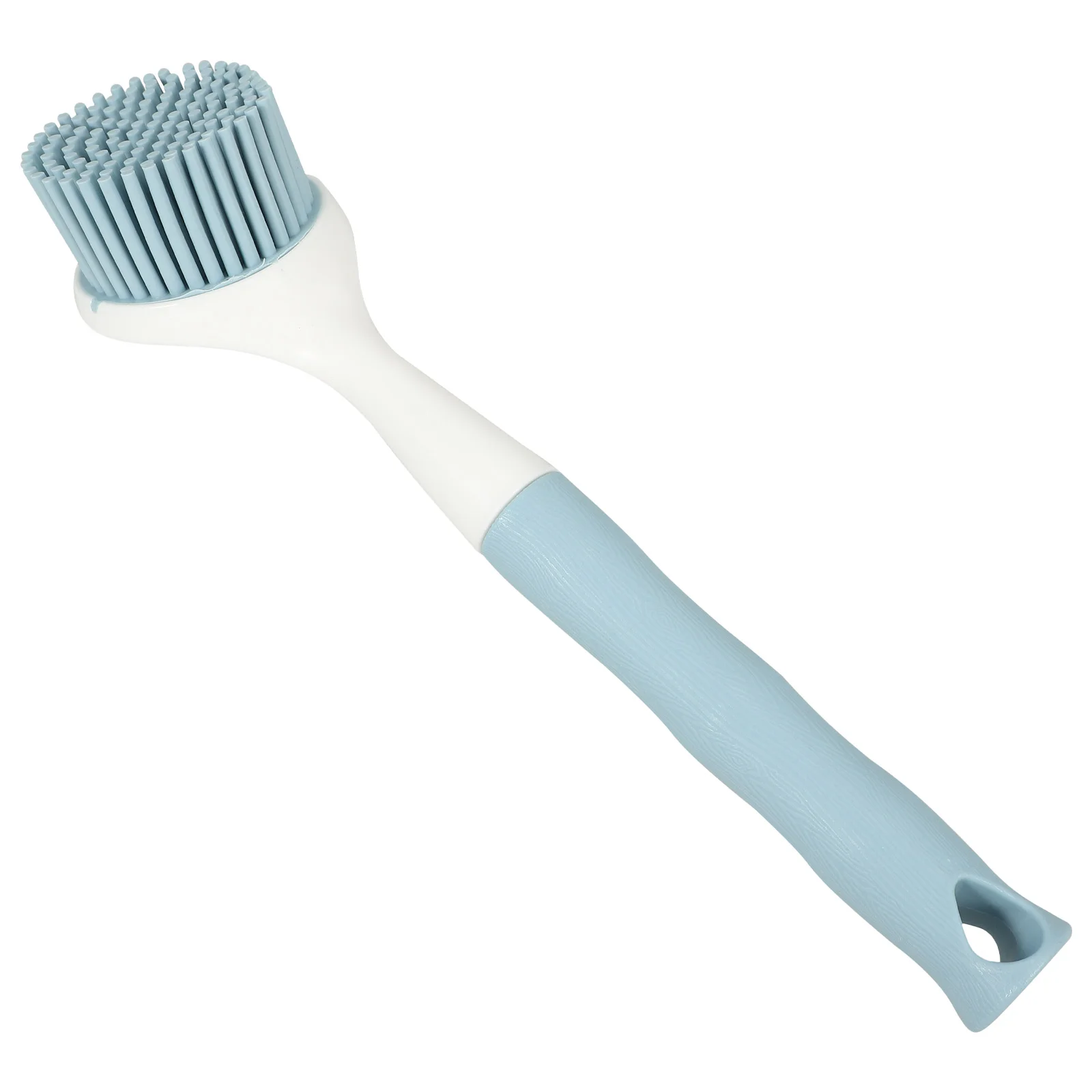 Silicone Pot Brush Cleaning Scrub Dish Cleaners Long Handle Pan Artifact Kitchen with Scrubber