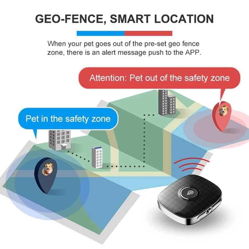 Imagem -03 - Waterproof Pet Gps Tracker 4g Anti-lost Rastreamento de Localização Mini Smart Collar Dispositivo Gps com Cerca Elétrica Cão Gato