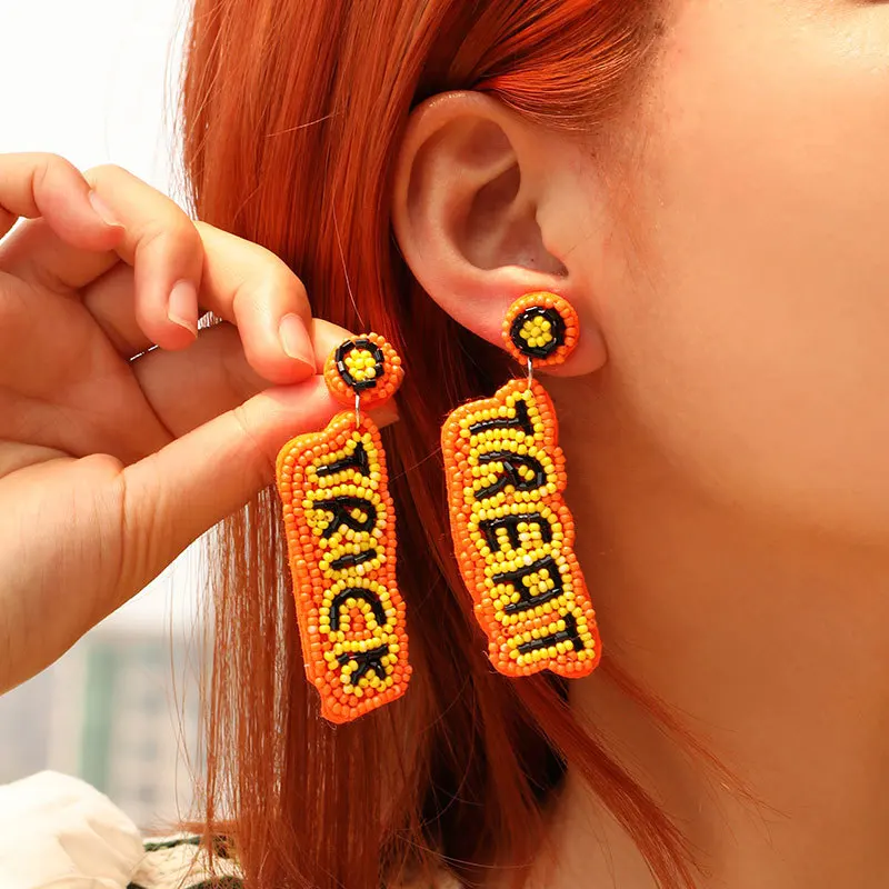 Statement Drop Earrings Exaggerated Halloween Dangle Earrings for Women Payty Jewelry Accessories