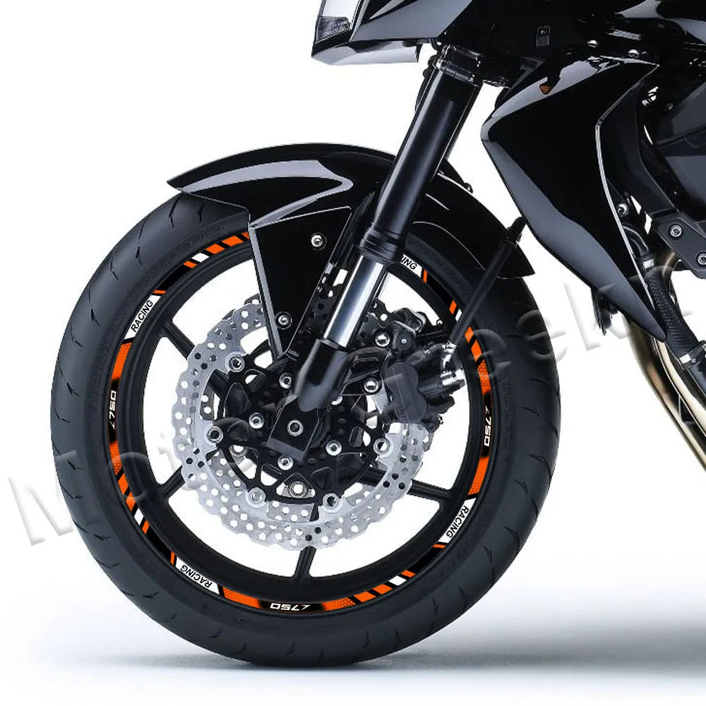 

Pegatina de rueda de motocicleta para Z750 z750 AutoBipermeable, reflectante, accesorios de llanta de 17 pulgadas, calcomanías