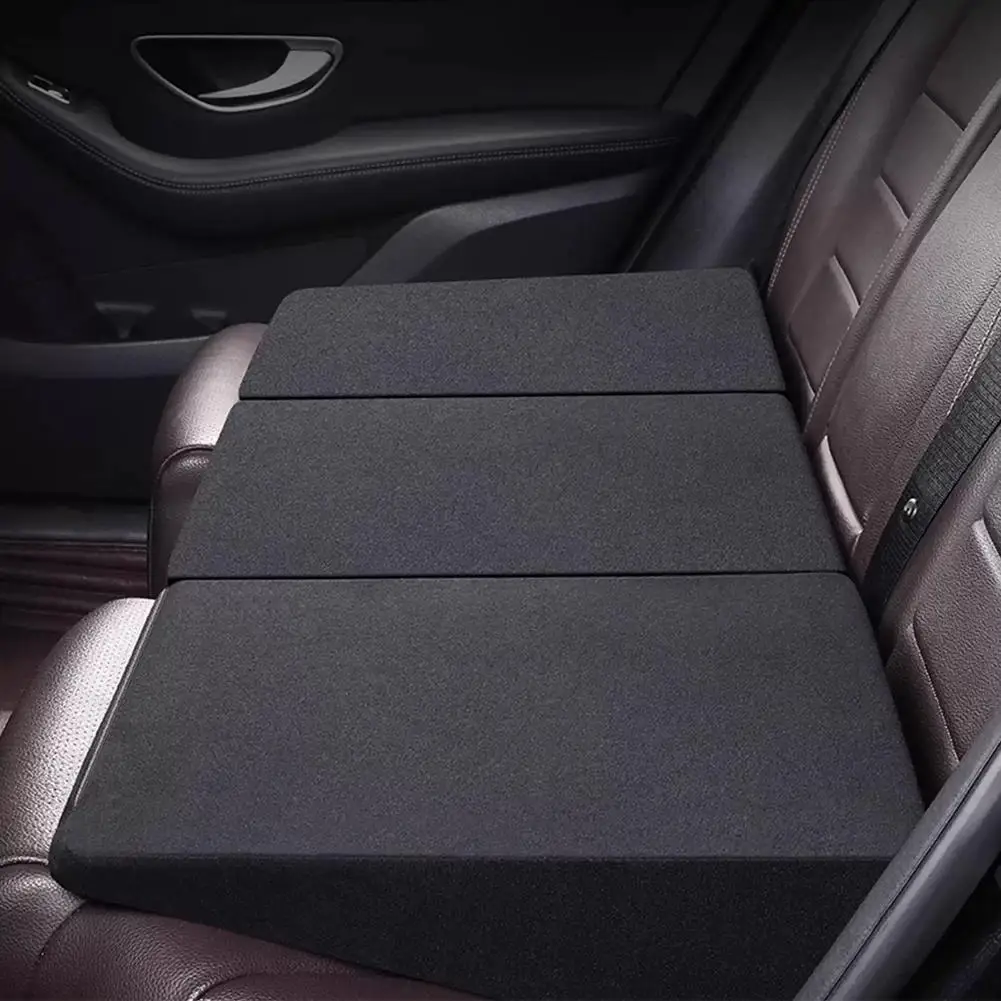 Universal Car Back Seat Leveling Pad For Car Bed Conversion Fill Seat Gap Heighten Cushion Multi Use  Auto Sleep Accessory