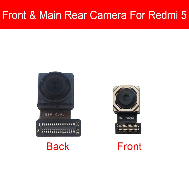 Main Camera For Xiaomi Redmi 5 5A 6 6A 7 Pro Plus Rear Back Big Samll Facing Camera  Flex Cable Repair Parts