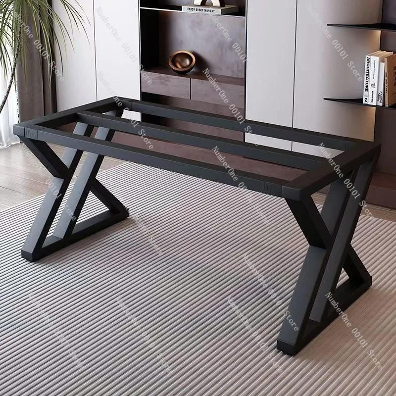 Durable Iron Metal Table Frame Base Tea Coffee Dining Desk Support Rack Glass Sintered Stone Top Baking Paint Legs Heavy Duty