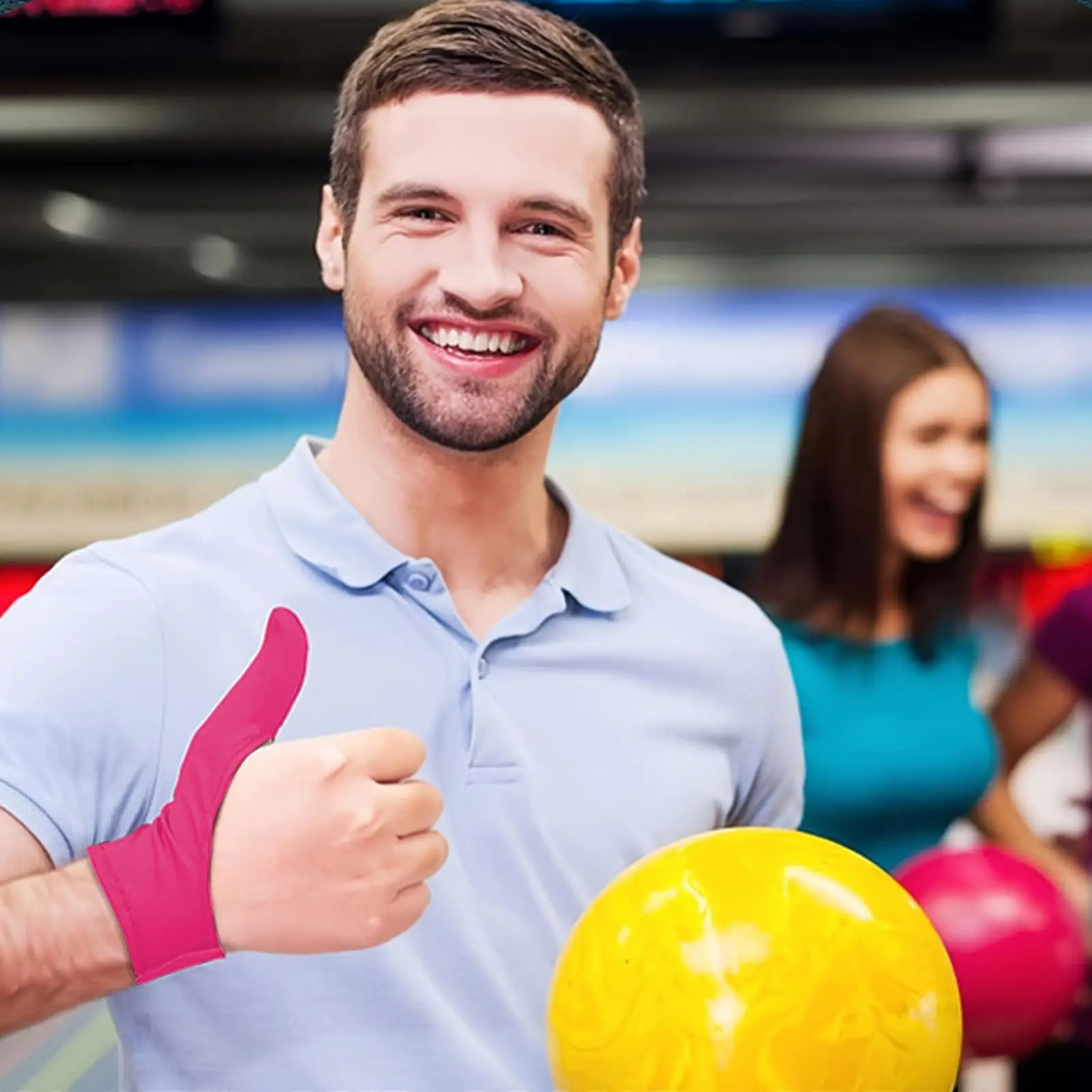 

Защита для большого пальца для боулинга, эластичная защита для большого пальца для боулинга, дышащая спортивная защита для предотвращения травм, для мужчин и женщин, практика