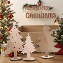 Wooden Christmas Tree Ornaments，Winter Desktop Decoration Set，Bohemian Home Decor, Room Country Rustic, Christmas Supplies Gift