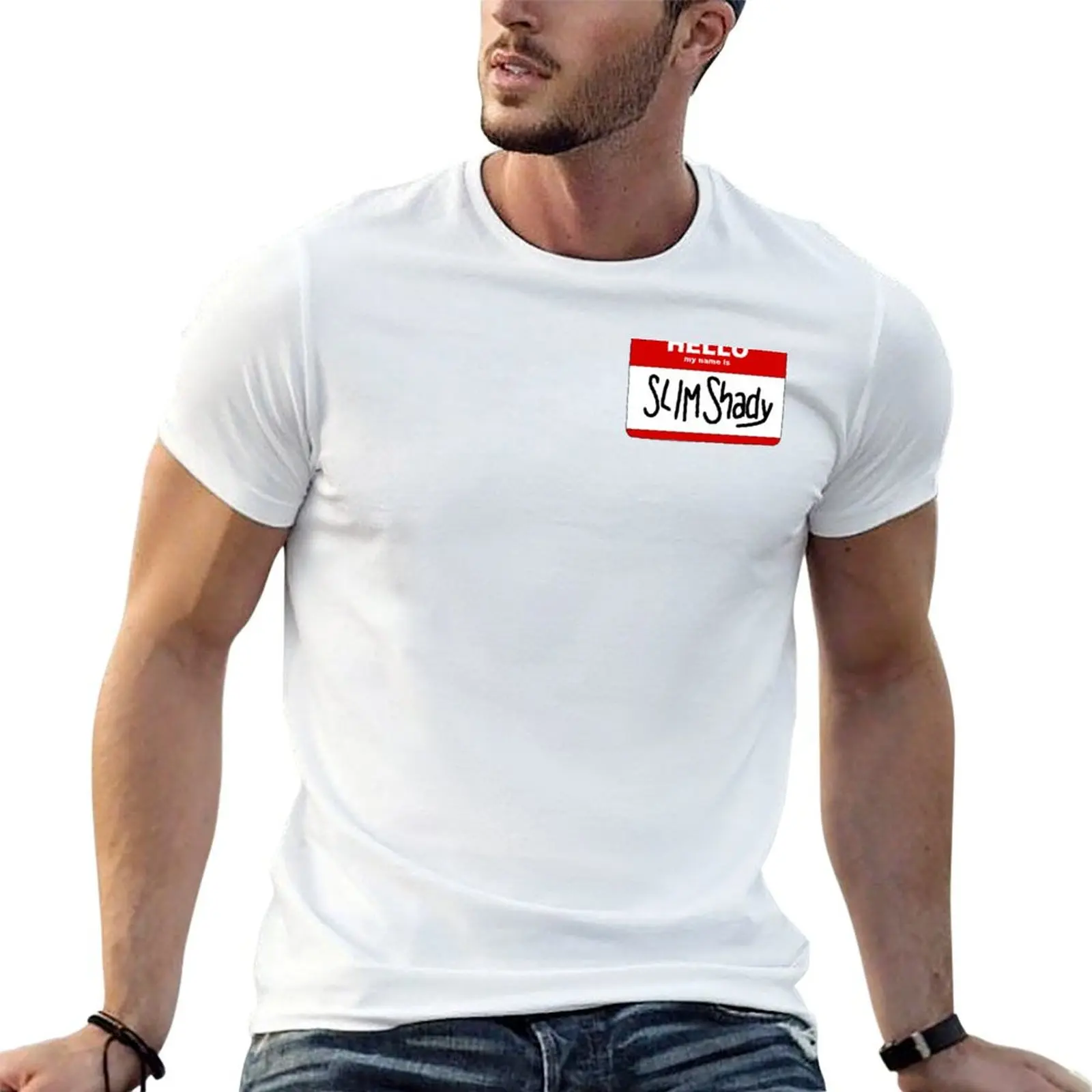 hello my name is slim shady T-Shirt man t shirts for men g man t shirts for men T-Shirt