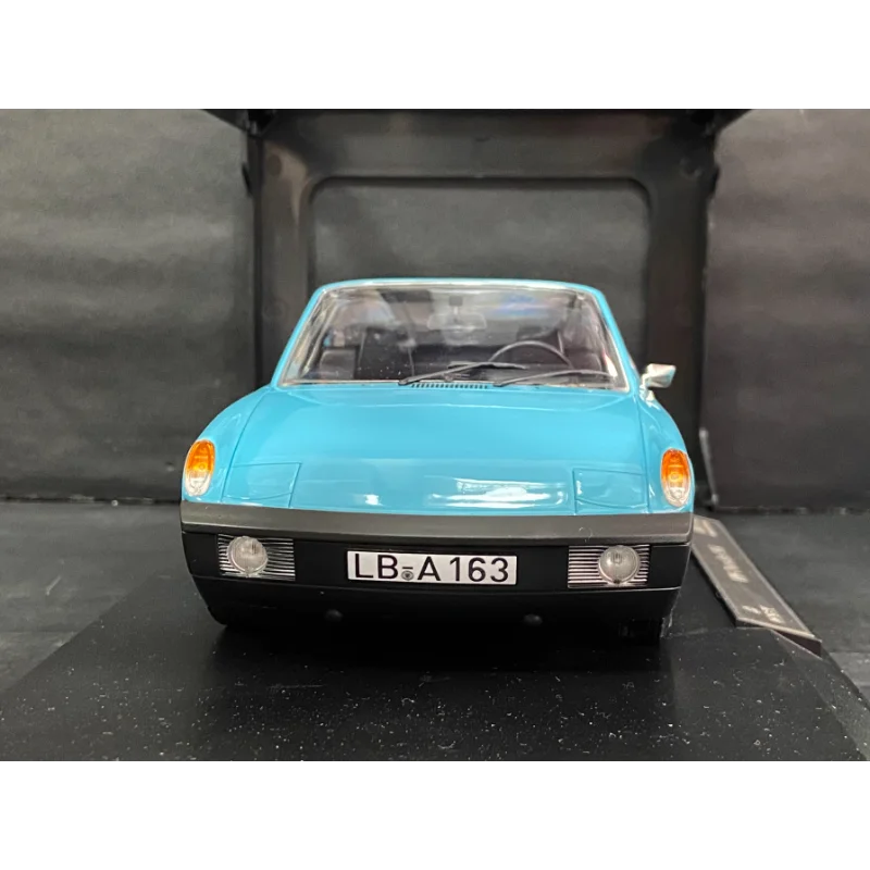 Modèle de voiture en alliage bleu moulé sous pression Norev, échelle 1:18, VW Porsche 914, jouet à collectionner, cadeau, affichage Souvenir, ornement