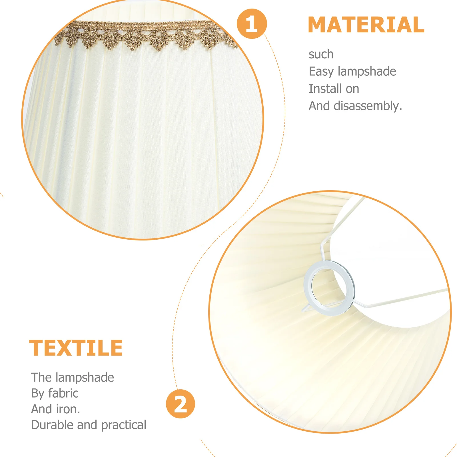 

Durable Fabric Lace Lampshade Cloth Lamp Cover Replacement for Floor Lamp Table Light Shade Table Light Shade Cloth Lampshade