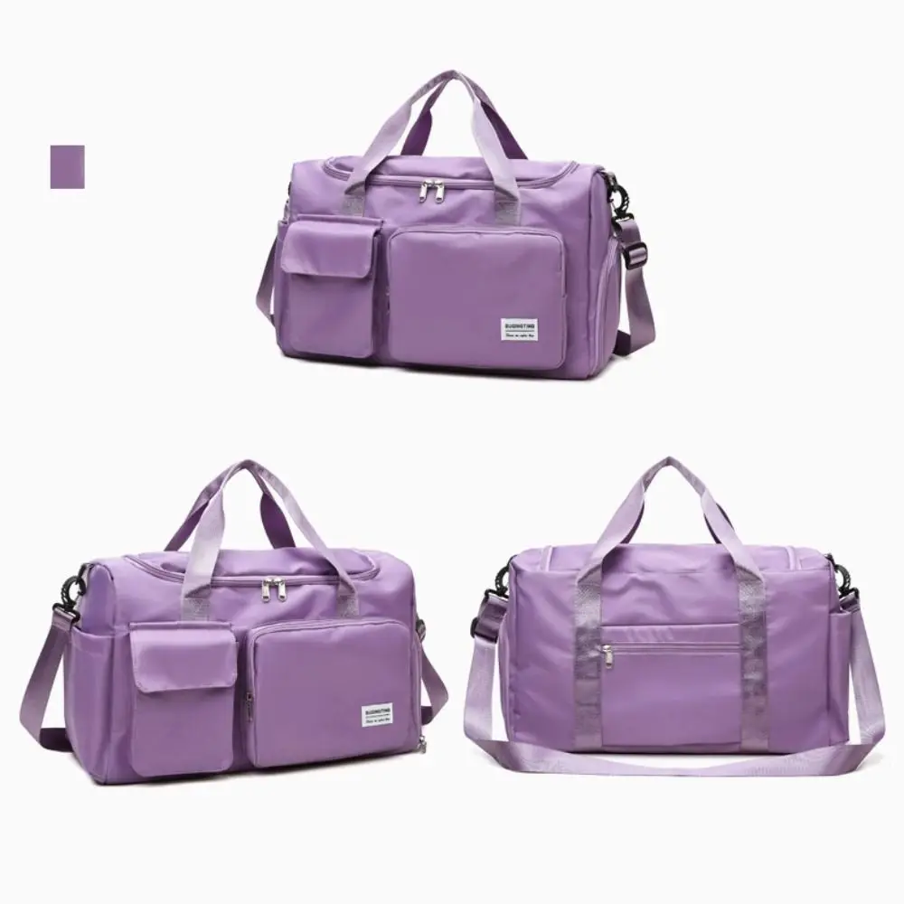 

Оксфордская дорожная сумка для багажа, прочная складная нейлоновая спортивная сумка, однотонная, с отделением для обуви, большая вместительная сумка для путешествий