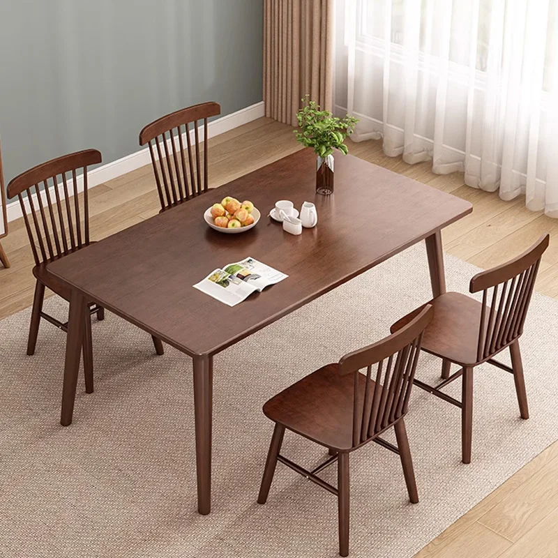 

Italian Solid Wood Dining Table Center Living Room Luxury Unique Dining Table Restaurant Reading Mesa Comedor Home Furnitures