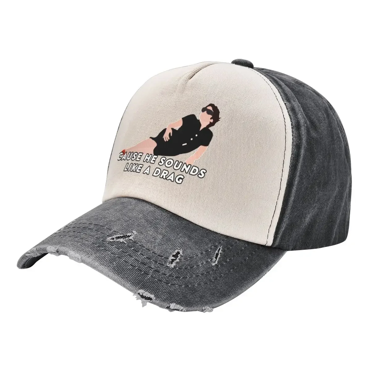 cause he sounds like a drag Baseball Cap Hat Luxury Brand Sports Cap Bobble Hat Ladies Men's