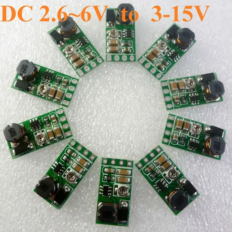 10 Pcs Adjustable DC - DC Step - Up Current Mode PWM Converter Replace XL6009 LM2577 of the FP6291 1.4A 2.6 - 6V to 3 - 15V