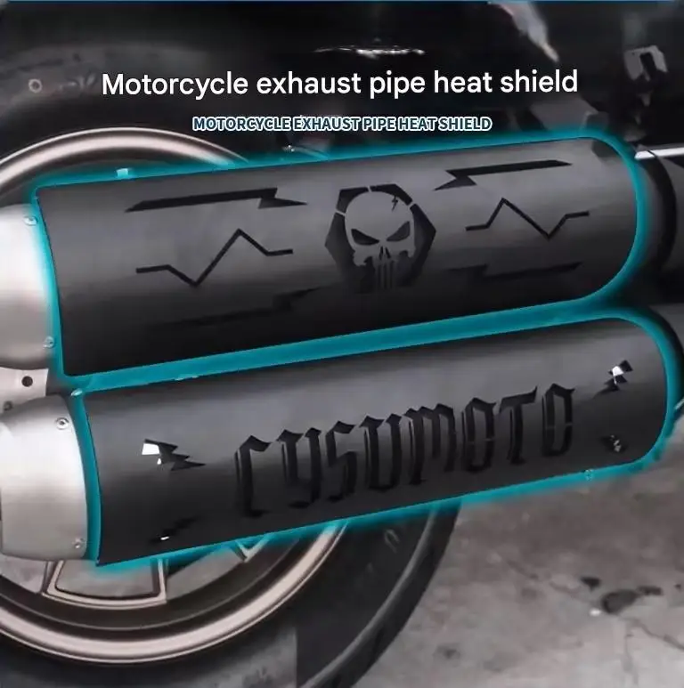 Motorcycle Exhaust Pipe Thermal Insulation Anti Burn Guard Fit VOGE CU250 Automatic CU525 Modified Decor Cover