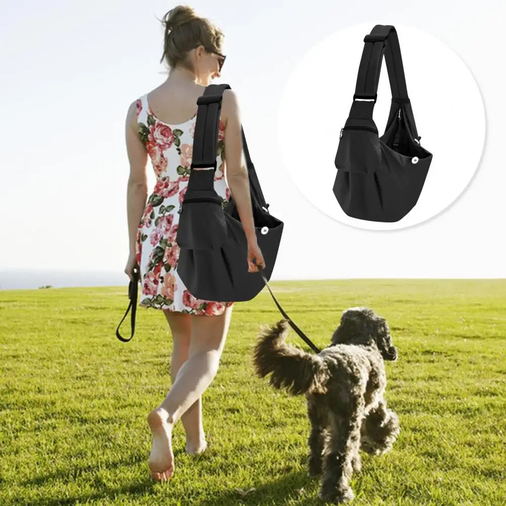 Pet Carrier Bag Comfortable Breathable Dog Crossbody Shoulder Bag Large Capacity Scratch-resistant Secure Puppy Transport Bag