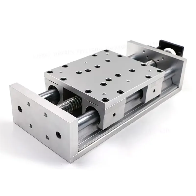 140mm Travel CNC Kit 3 Axis XYZ Ball Screw Drive Linear Guide & Bearing Slide Table with Motor Bracket 0.03mm