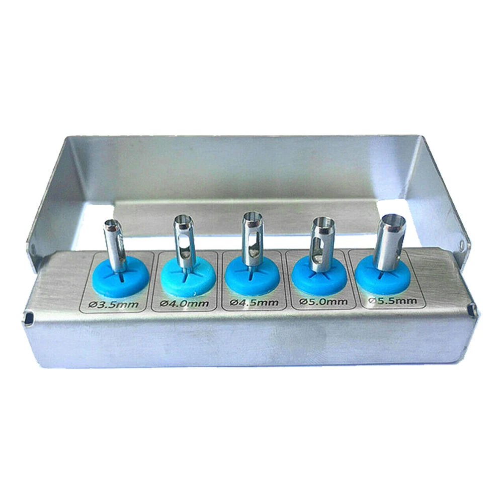 

1Set Dental Implant Trephine Bur Tissue Punch Stainless steel Planting Tools Dental Implant Tissue Punch Surgical Instrument