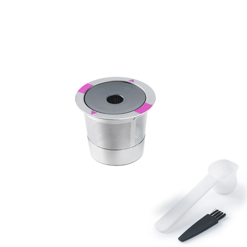 

D5 Stainless Steel Coffee Capsules Coffee Filters Cup Reusable Refillable Coffee Capsule Coffer Set for Keurig 2.0 1.0 Mini Plus