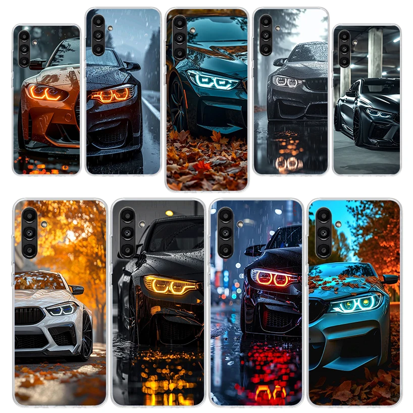 Black White Sport for B-BMW Phone Case Cover for Samsung Galaxy A16 A15 A14 A13 A12 A55 A54 A53 A52 A35 A34 A33 A32 A25 A24 A23